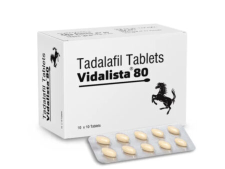 photo of vidalista 80 mg and blister pack