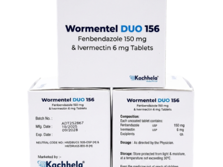 3 boxes of Wormentel Duo 156 Mg