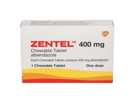 image of box of zentel 400