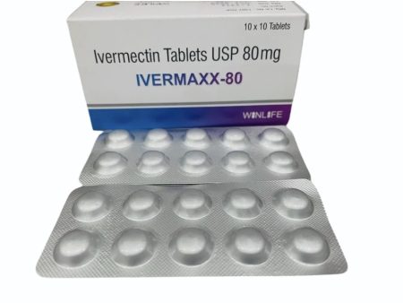 Ivermectin 80mg tablets product packaging