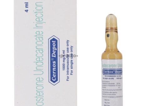 Cernos Depot 1000mg testosterone undecanoate long acting injection vial available for personal import at 24 Hour Meds Australia