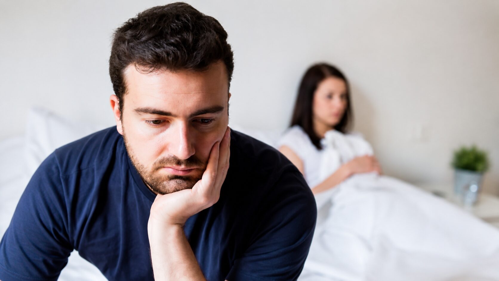 man with diabetes suffering from erectile dysfunction
